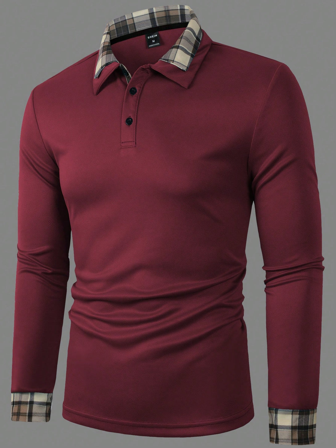 Hombres, Ropa de hombre, Tops para Hombre, Polos para Hombre, 24095518, Burdeos