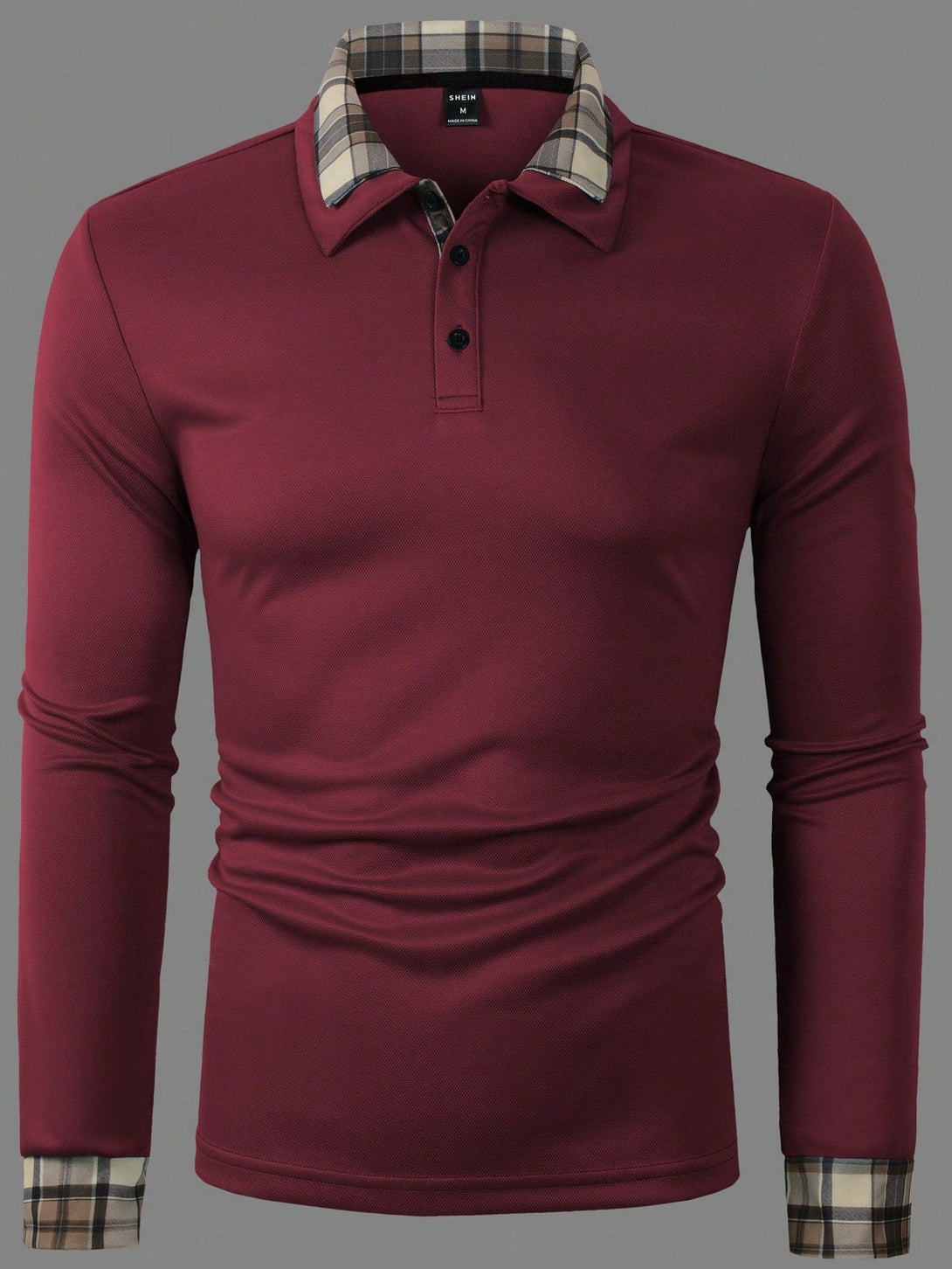 Hombres, Ropa de hombre, Tops para Hombre, Polos para Hombre, 24095518, Burdeos