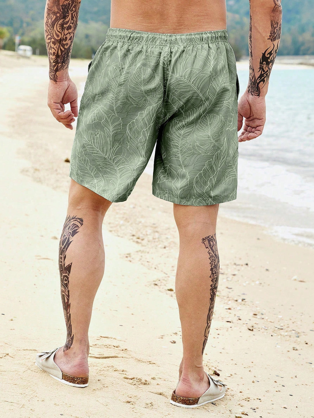 Hombres, Ropa de hombre, Bañador de hombres, Shorts de Playa para Hombre, 5674057, verde menta