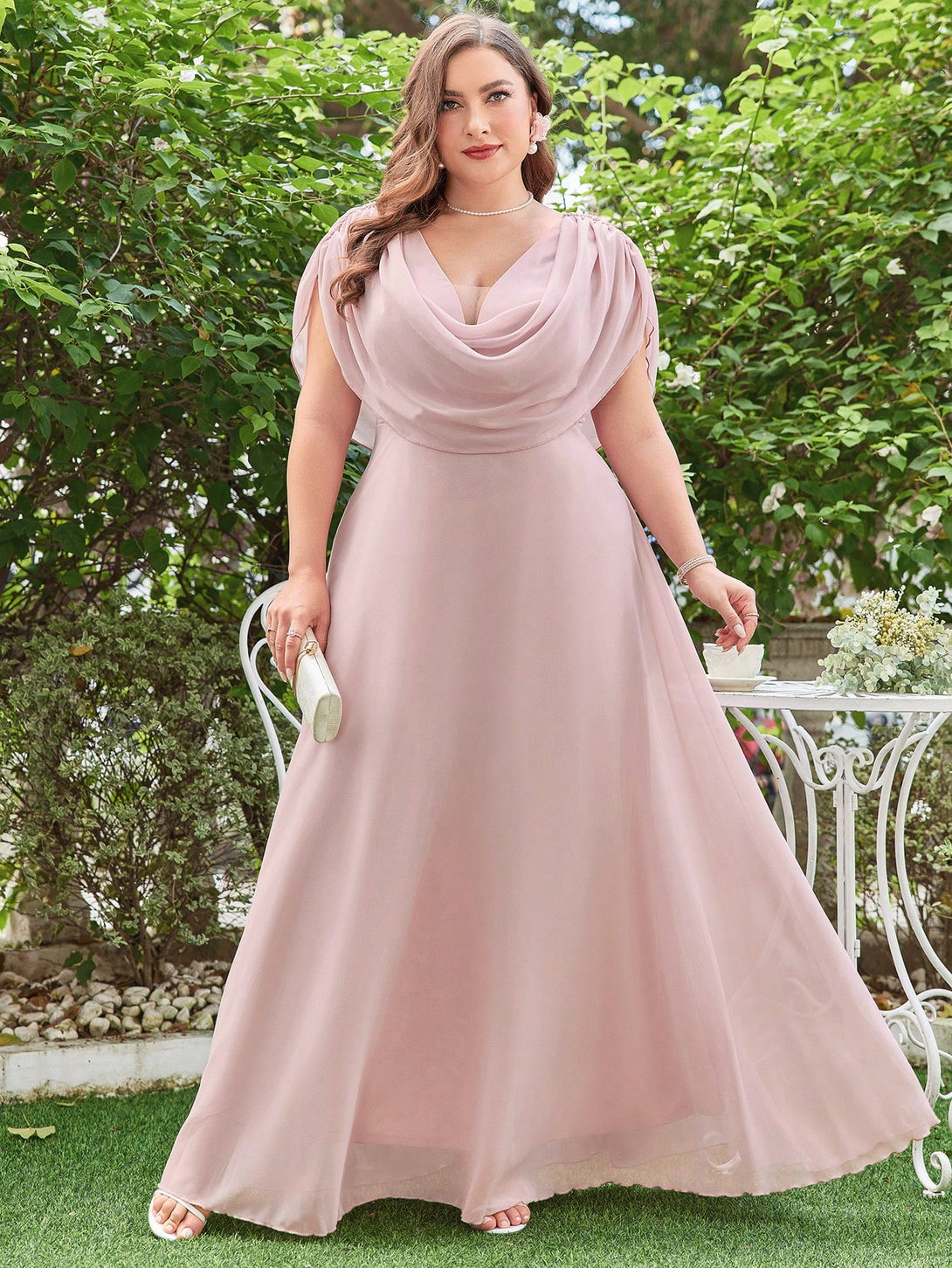 Ropa de Mujer, Bodas & Eventos, Boda Mujer Plus, Vestidos de Dama de Honor en Tallas Grandes, , Rosa