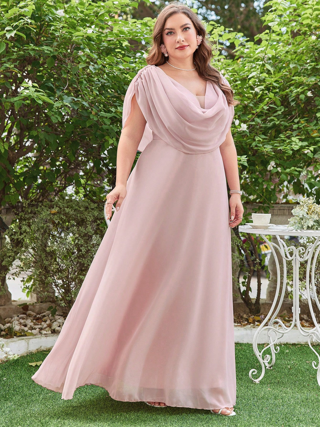 Ropa de Mujer, Bodas & Eventos, Boda Mujer Plus, Vestidos de Dama de Honor en Tallas Grandes, , Rosa