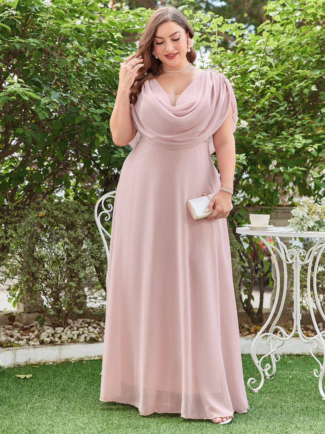 Ropa de Mujer, Bodas & Eventos, Boda Mujer Plus, Vestidos de Dama de Honor en Tallas Grandes, , Rosa