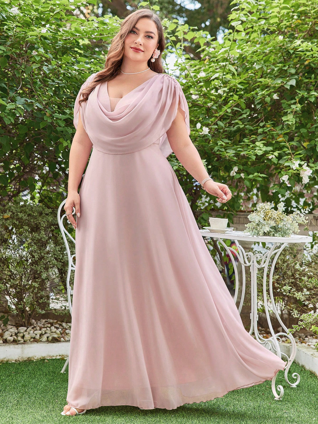 Ropa de Mujer, Bodas & Eventos, Boda Mujer Plus, Vestidos de Dama de Honor en Tallas Grandes, , Rosa