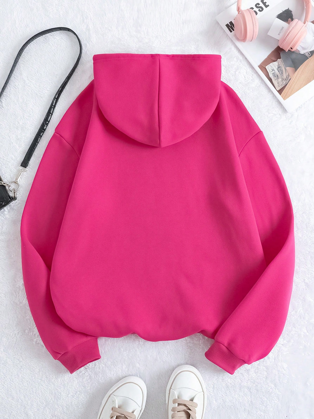 Ropa de Mujer, Ropa de Mujer, Sudaderas de Mujer, Rosa Fucsia