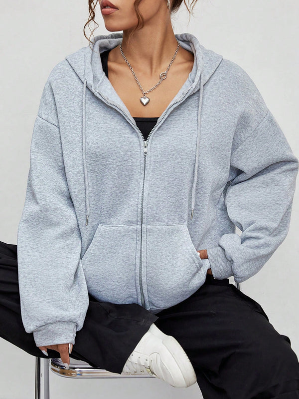 Ropa de Mujer, Ropa de Mujer, Sudaderas de Mujer, Gris Claro