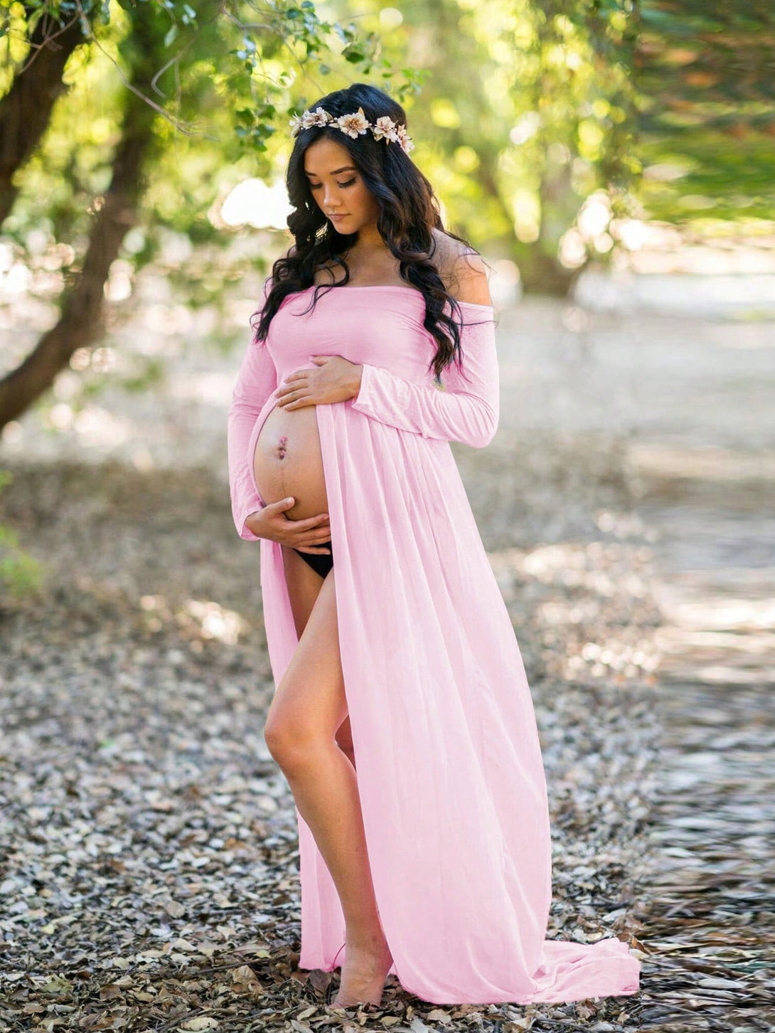 Ropa de Mujer, Ropa Premamá, Fiesta de maternidad y ropa especial, Ropa para sesión de fotos de maternidad, , 18054761, Rosa