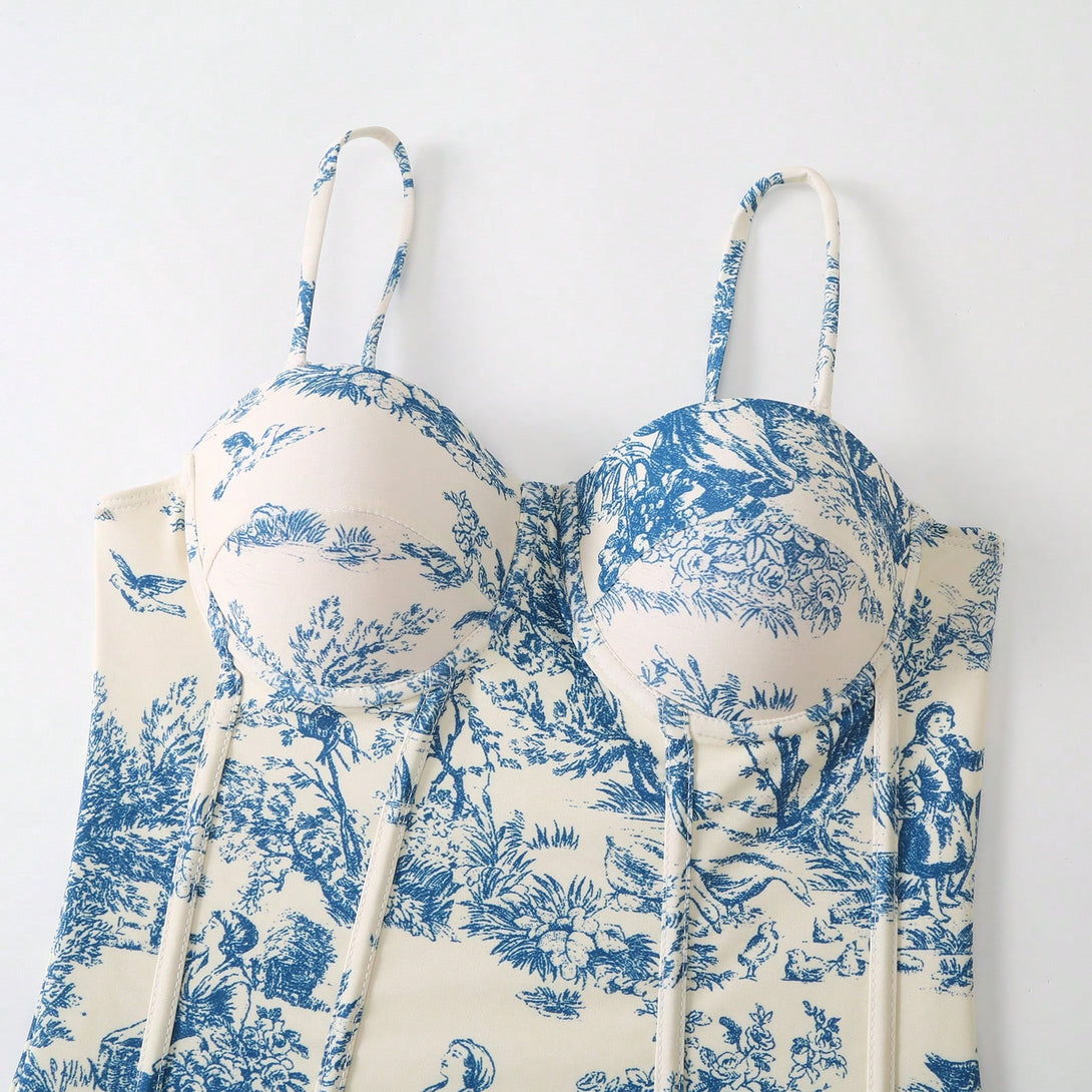Ropa de Mujer, Ropa de Playa para Mujer, Bañadores de una pieza para Mujer, Colección de trajes de mujer, 26385975, Azul