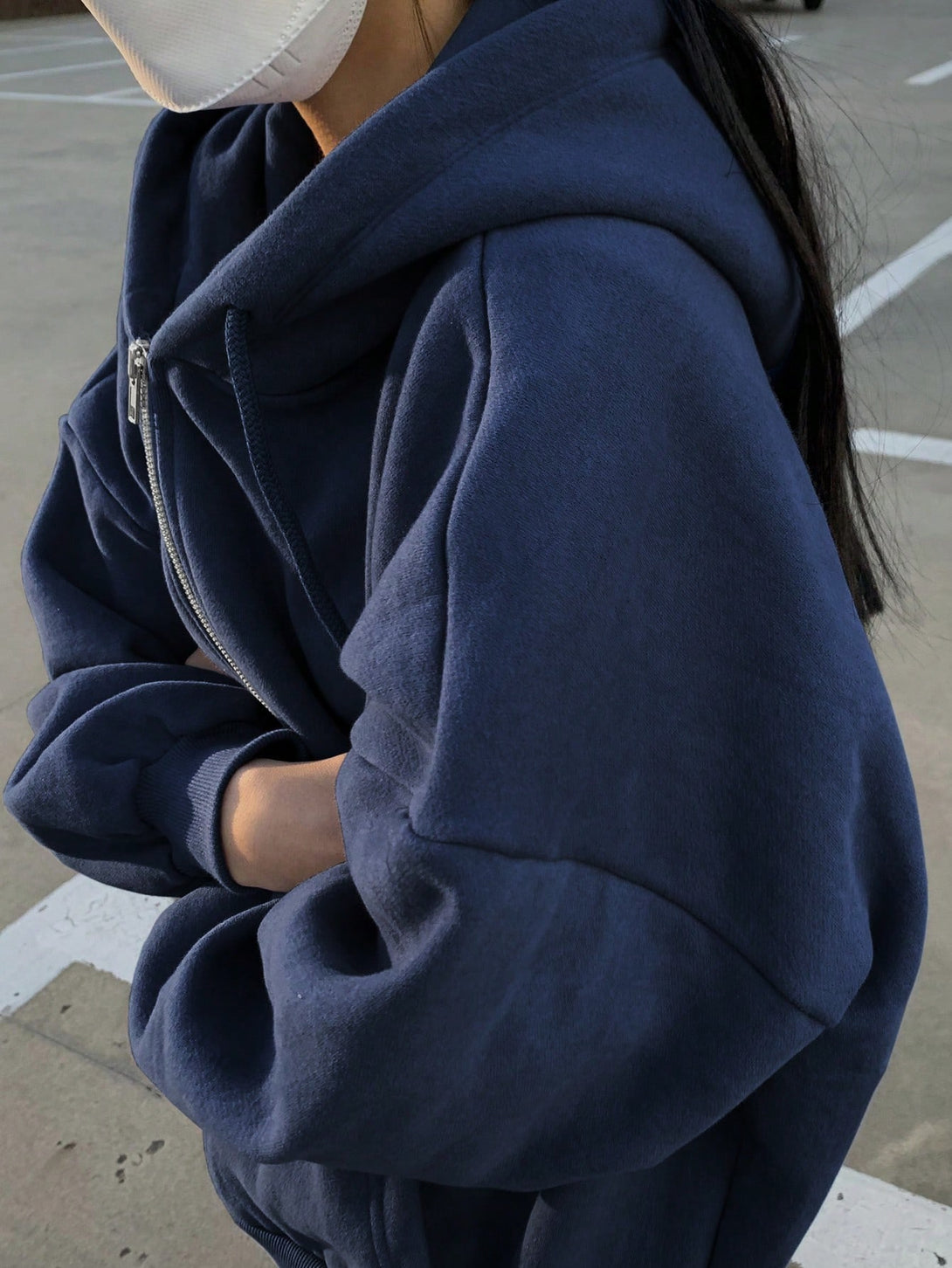 Ropa de Mujer, Ropa de Mujer, Sudaderas de Mujer, Azul Marino