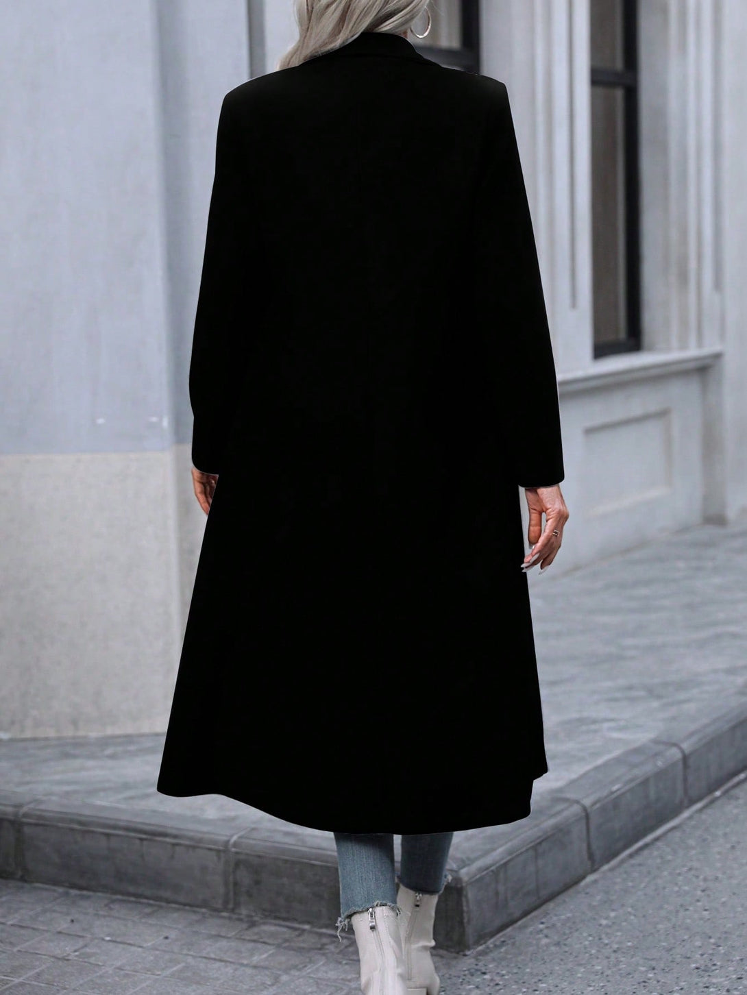 Ropa de Mujer, Ropa de Exterior para Mujer, Abrigos de Mujer, Colección de trajes de mujer, 25260848, Negro