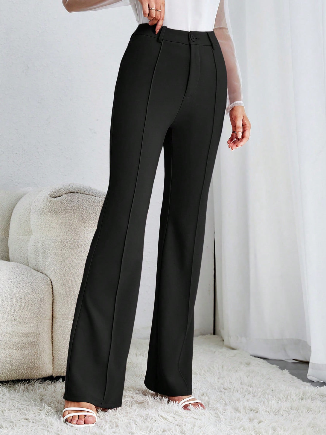 Ropa de Mujer, Ropa de Mujer, Bottoms de Mujer, Pantalones de Mujer, Colección de trajes de mujer, Negro