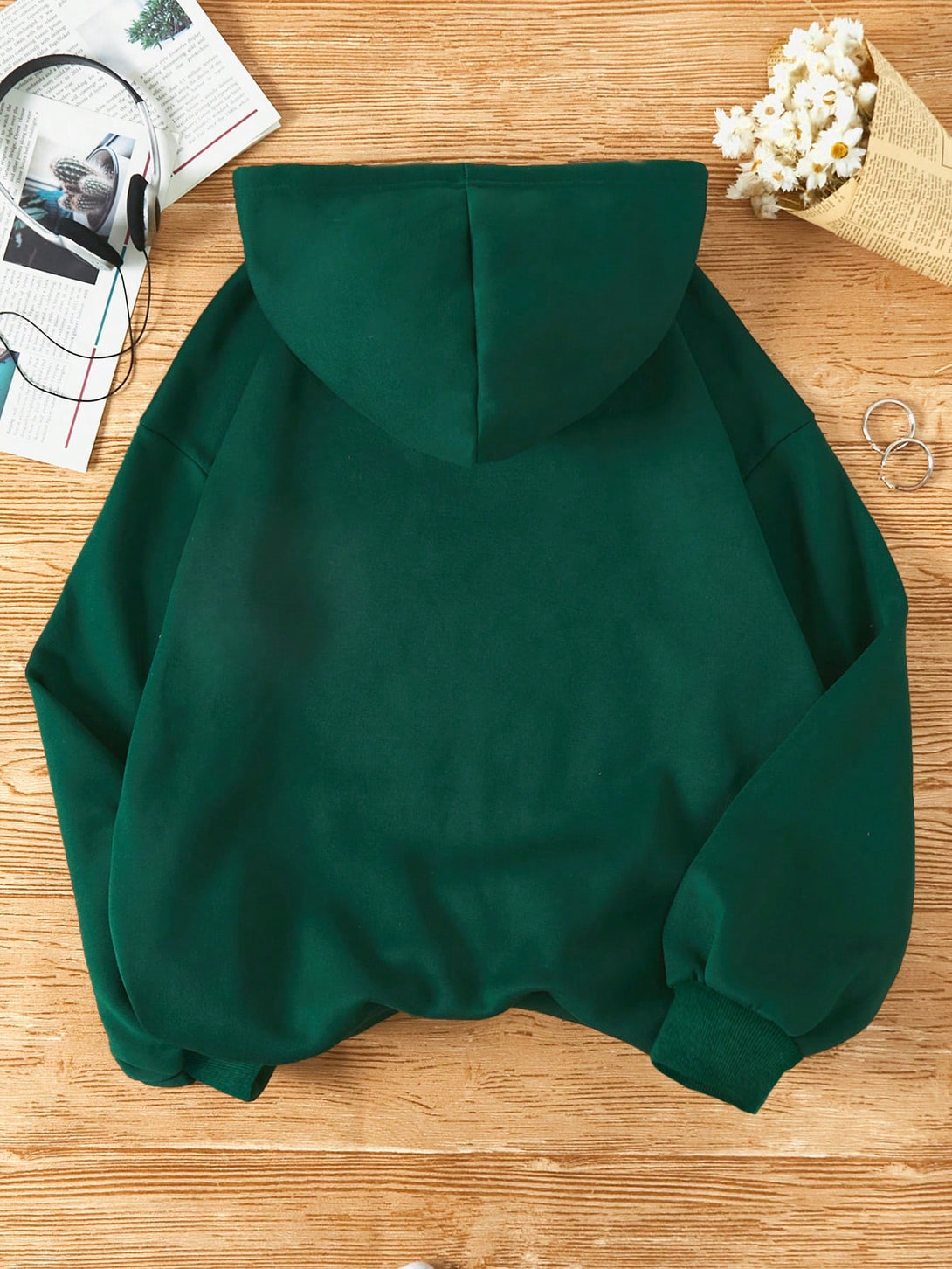 Ropa de Mujer, Ropa de Mujer, Sudaderas de Mujer, Verde Oscuro