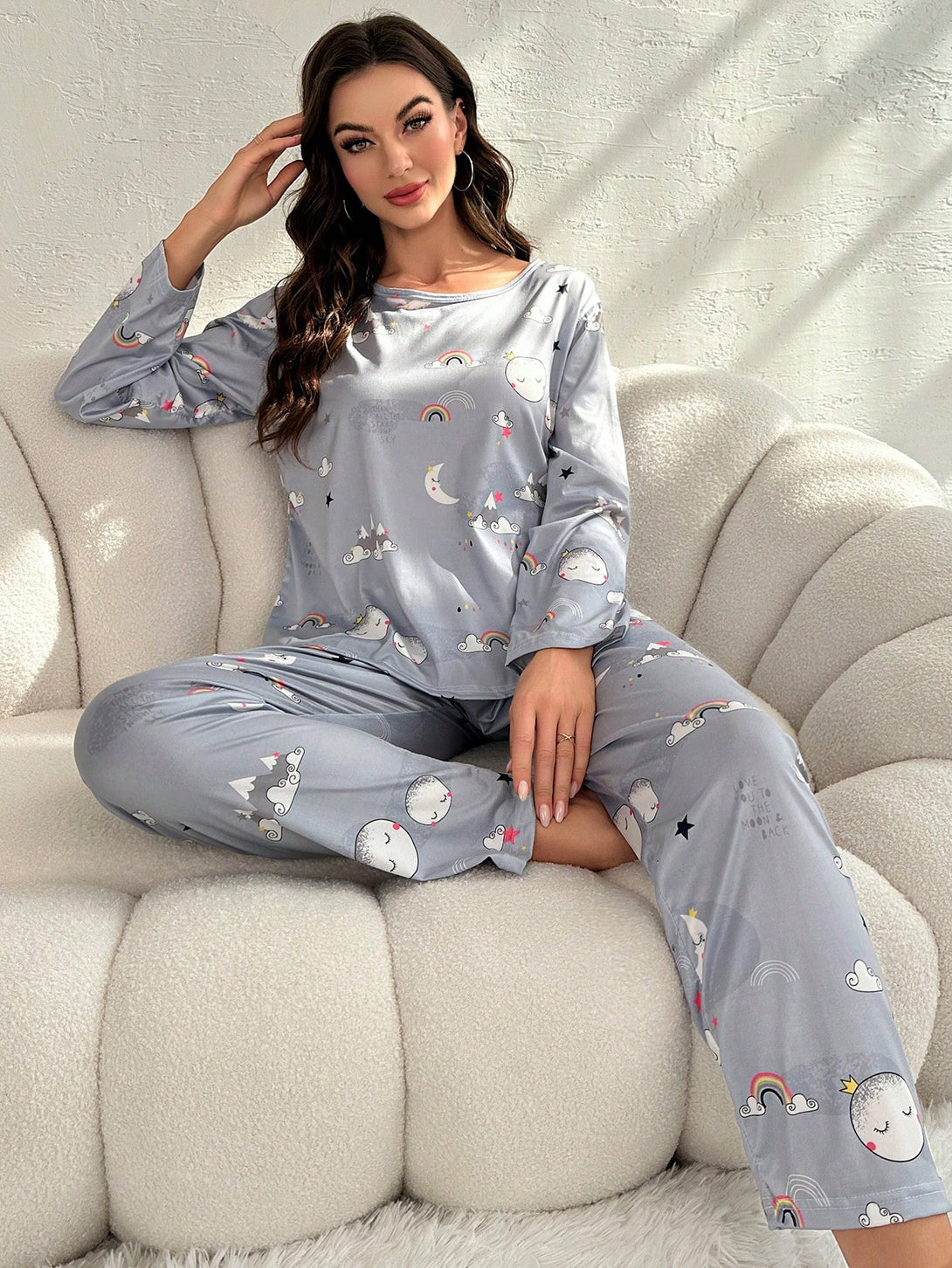 Ropa Interior y Ropa de Dormir, Pijama & Ropa de Descanso de Mujer, Ropa de Dormir para Mujeres, Sets de Pijamas de Mujer, 1000760, Azul