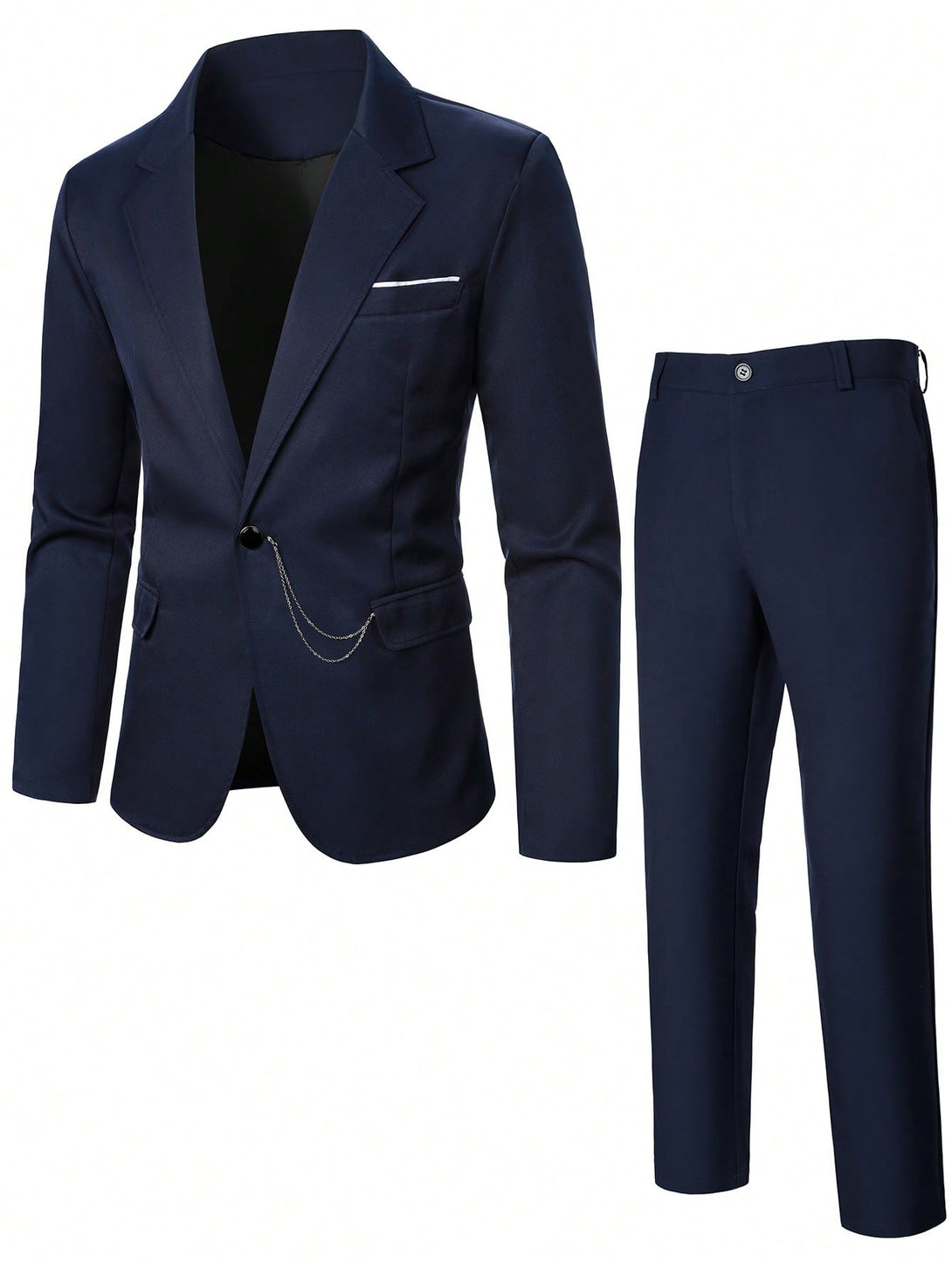 Hombres, Ropa de hombre, Trajes & Piezas separadas para Hombres, Traje de hombre, OUTFITS LOOKBOOK, 25802496, Azul Marino