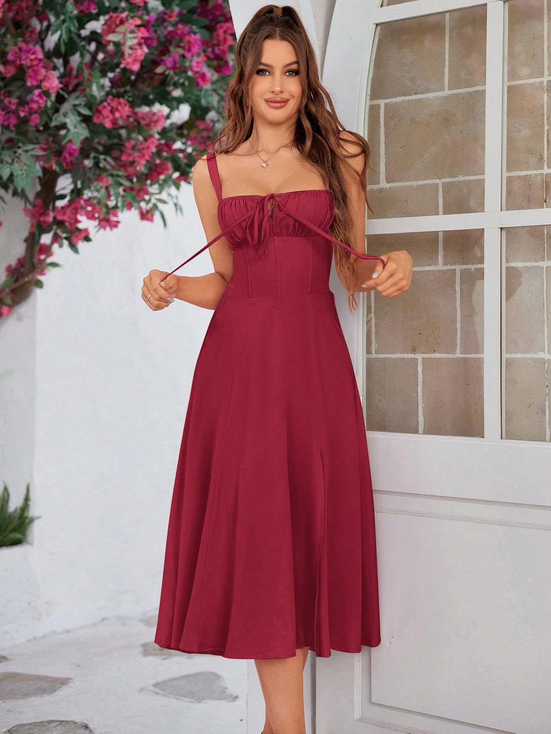 Ropa de Mujer, Ropa de Mujer, Vestidos de mujer, Vestidos largos de mujer, Rojo