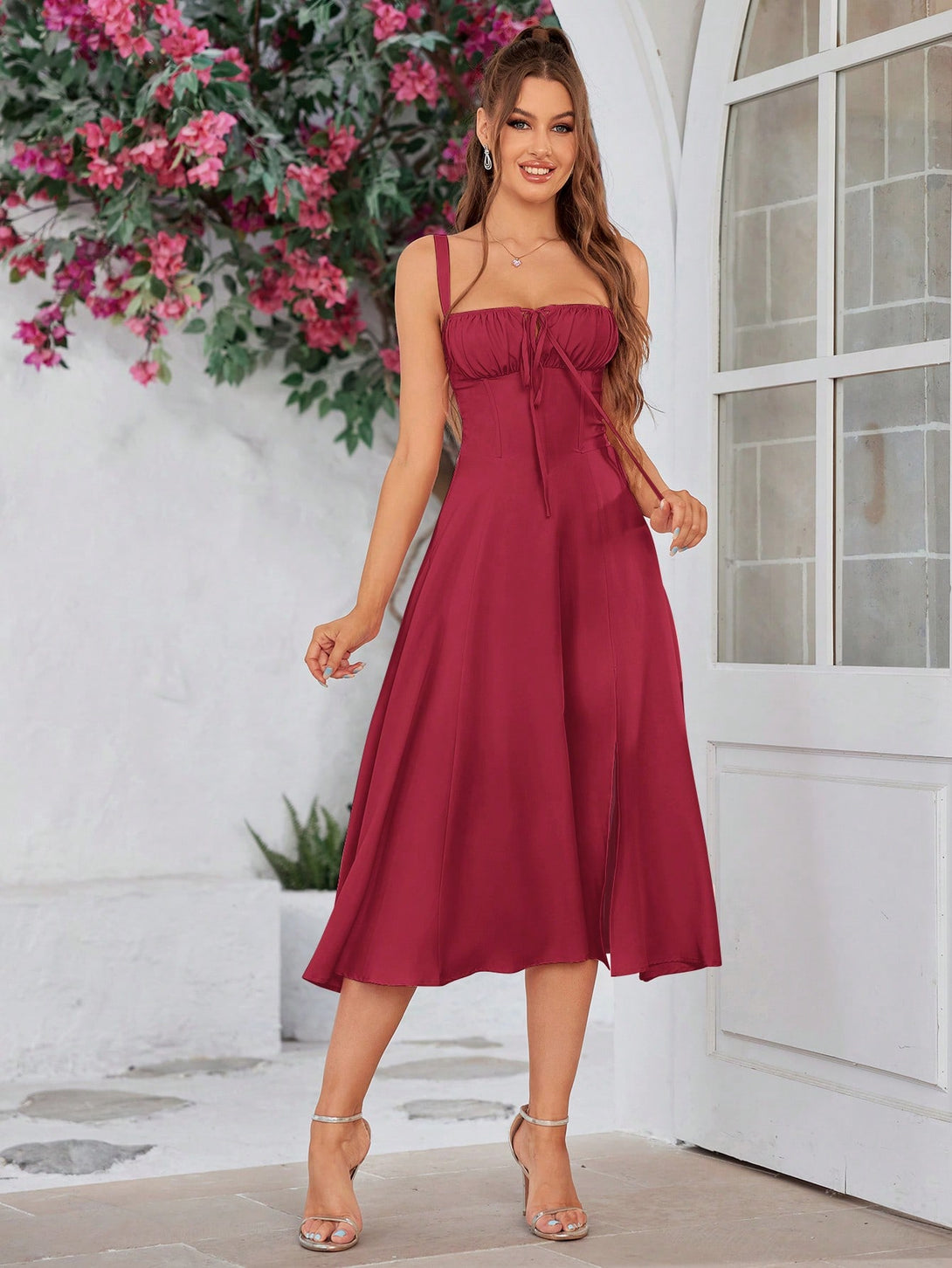 Ropa de Mujer, Ropa de Mujer, Vestidos de mujer, Vestidos largos de mujer, Rojo