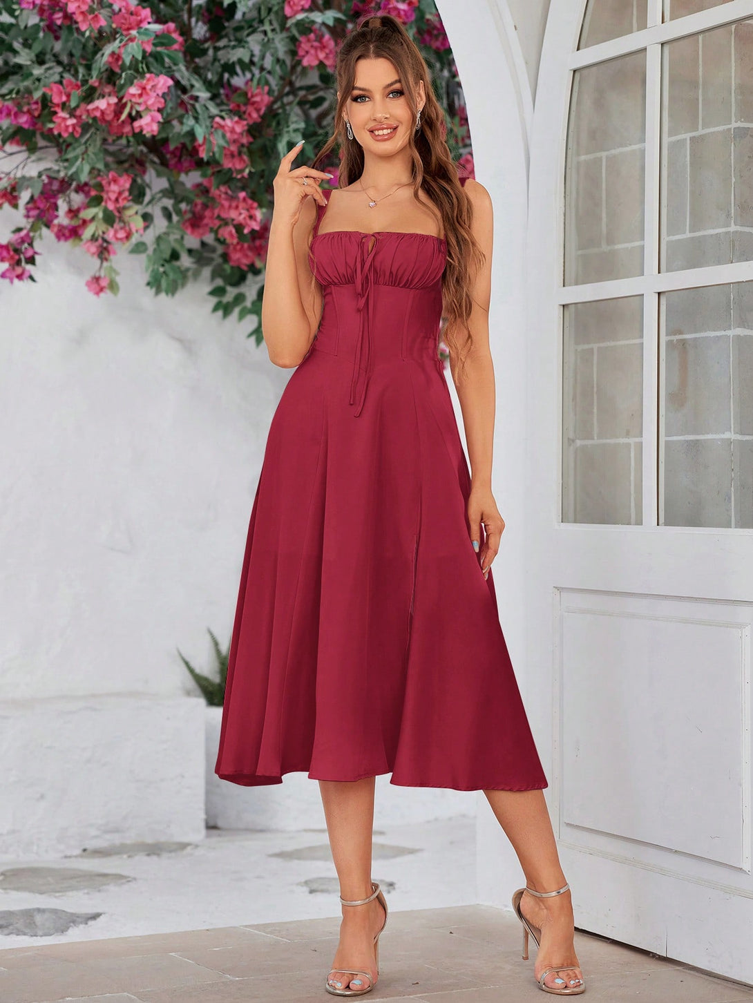 Ropa de Mujer, Ropa de Mujer, Vestidos de mujer, Vestidos largos de mujer, Rojo