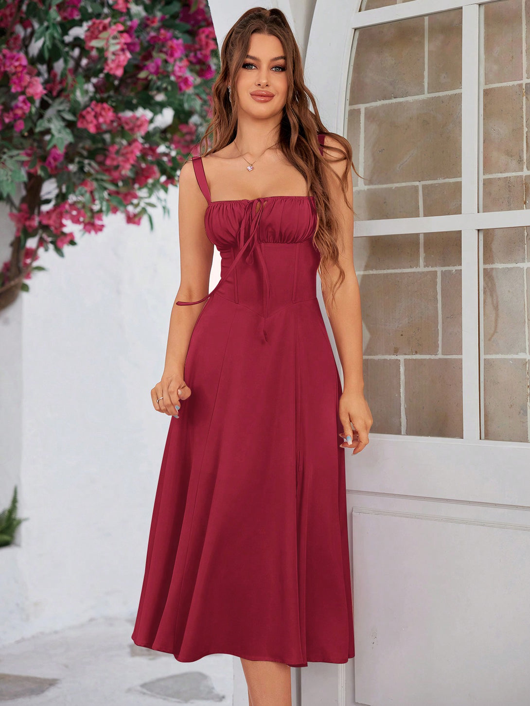 Ropa de Mujer, Ropa de Mujer, Vestidos de mujer, Vestidos largos de mujer, Rojo