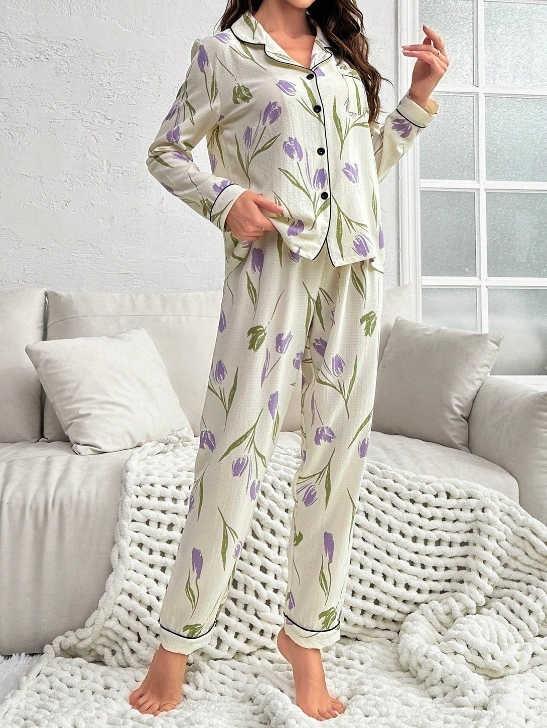 Ropa Interior y Ropa de Dormir, Pijama & Ropa de Descanso de Mujer, Ropa de Dormir para Mujeres, Sets de Pijamas de Mujer, 26191504, Albaricoque