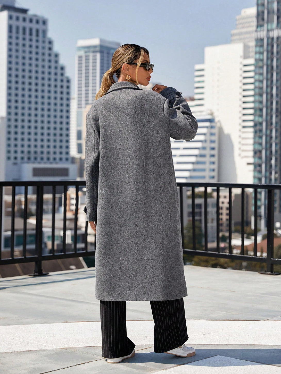 Ropa de Mujer, Ropa de Exterior para Mujer, Abrigos de Mujer, Colección de trajes de mujer, 26309433, Gris Oscuro