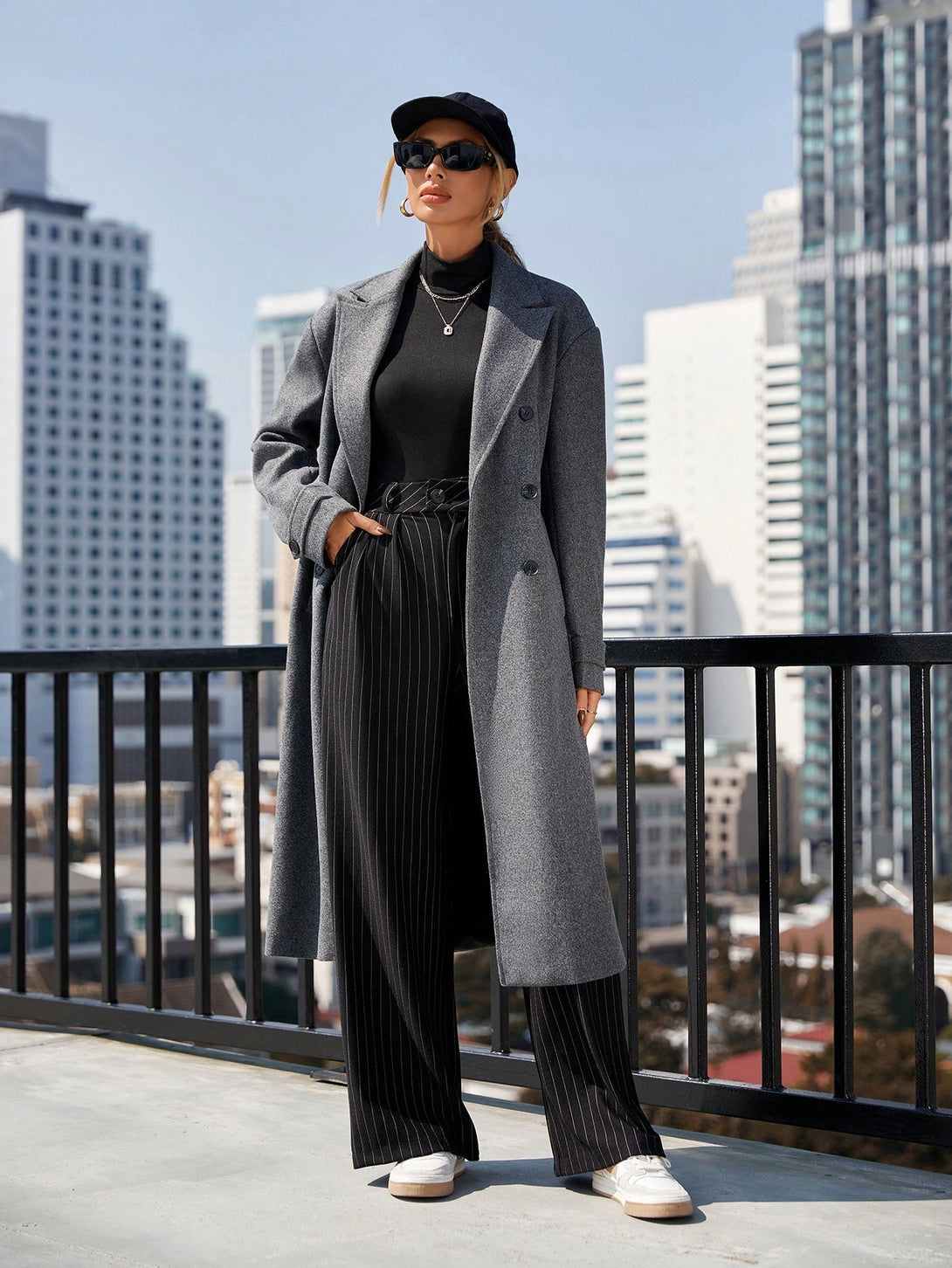 Ropa de Mujer, Ropa de Exterior para Mujer, Abrigos de Mujer, Colección de trajes de mujer, 26309433, Gris Oscuro