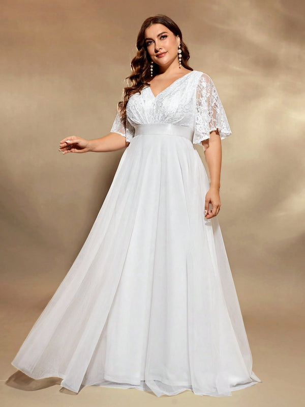 Ropa de Mujer, Bodas & Eventos, Boda Mujer Plus, Vestidos de despedida de soltera para mujer en tallas grances, , Blanco