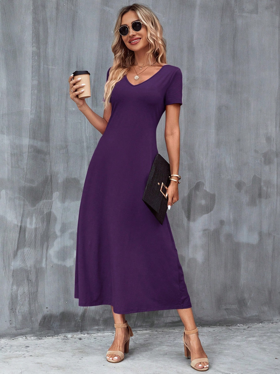 Ropa de Mujer, Ropa de Mujer, Vestidos de mujer, Vestidos largos de mujer, Morado