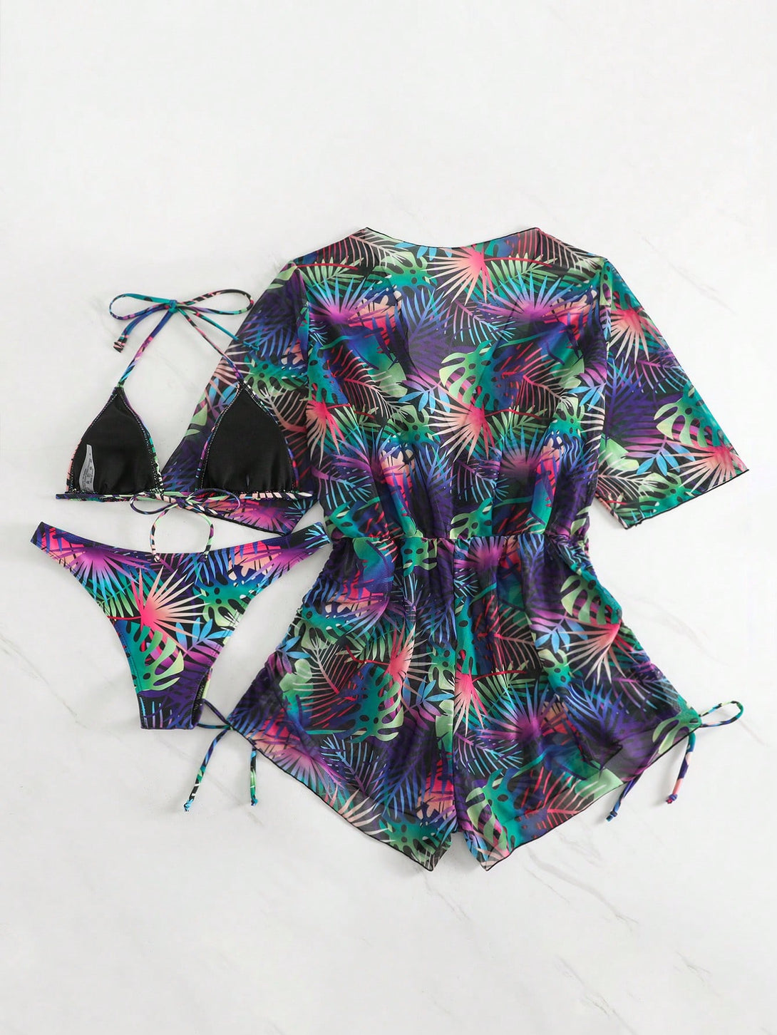 Ropa de Mujer, Ropa de Mujer, Ropa de Playa para Mujer, Sets de Bikini para Mujer, Colección de trajes de mujer, Multicolor