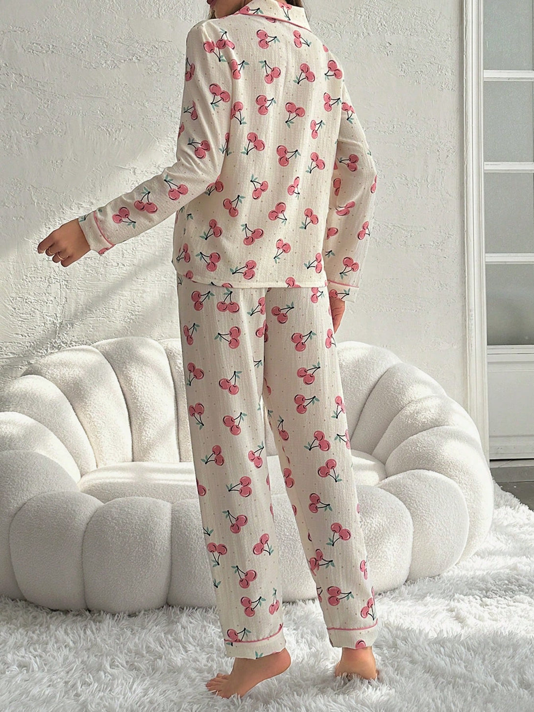 Ropa Interior y Ropa de Dormir, Pijama & Ropa de Descanso de Mujer, Ropa de Dormir para Mujeres, Sets de Pijamas de Mujer, 26755592, Albaricoque