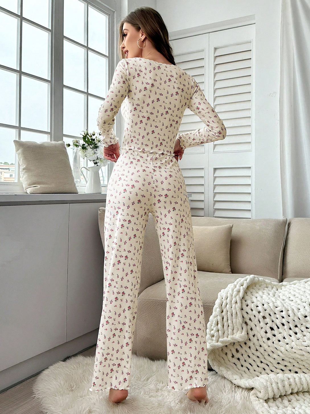 Ropa Interior y Ropa de Dormir, Pijama & Ropa de Descanso de Mujer, Ropa de Dormir para Mujeres, Sets de Pijamas de Mujer, 26784249, Amarillo