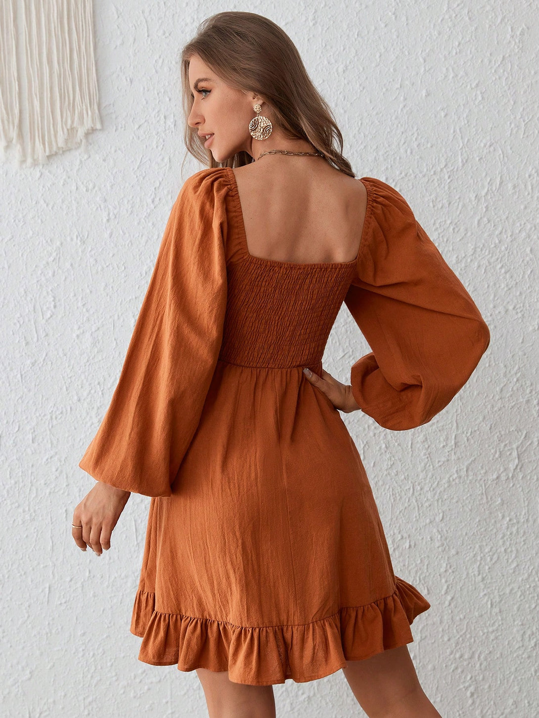 Ropa de Mujer, Ropa de Mujer, Vestidos de mujer, Vestidos cortos de mujer, Colección de trajes de mujer, Naranja