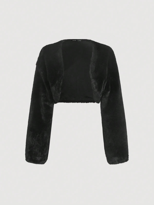 Ropa de Mujer, Ropa de Exterior para Mujer, Abrigos de Pieles Similares para Mujer, OUTFITS LOOKBOOK, 26836546, Negro