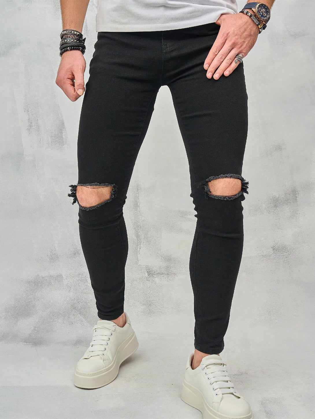 Hombres, Ropa de hombre, Mezclilla para hombre, Jeans para hombre, OUTFITS LOOKBOOK, 26914718, Negro