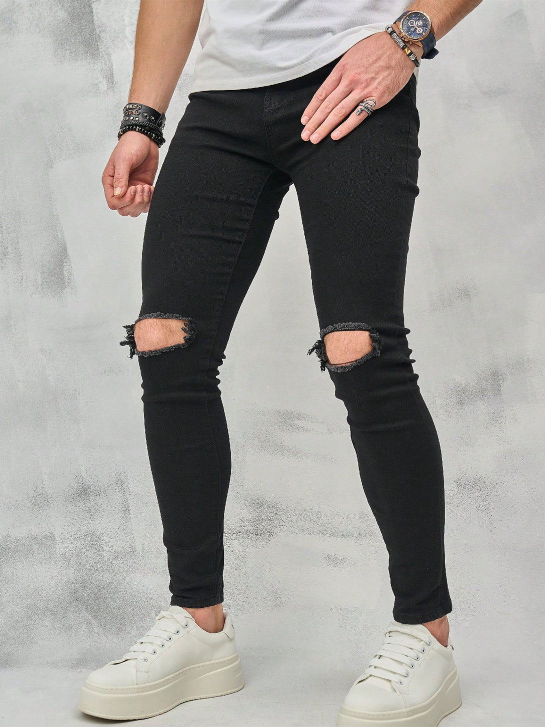 Hombres, Ropa de hombre, Mezclilla para hombre, Jeans para hombre, OUTFITS LOOKBOOK, 26914718, Negro