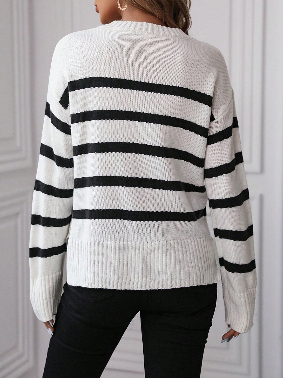 Ropa de Mujer, Tejido de Punto de Mujer, Jerséis de Mujer, PARENT-CHILD LOOKBOOK, 27083267, Blanco y Negro