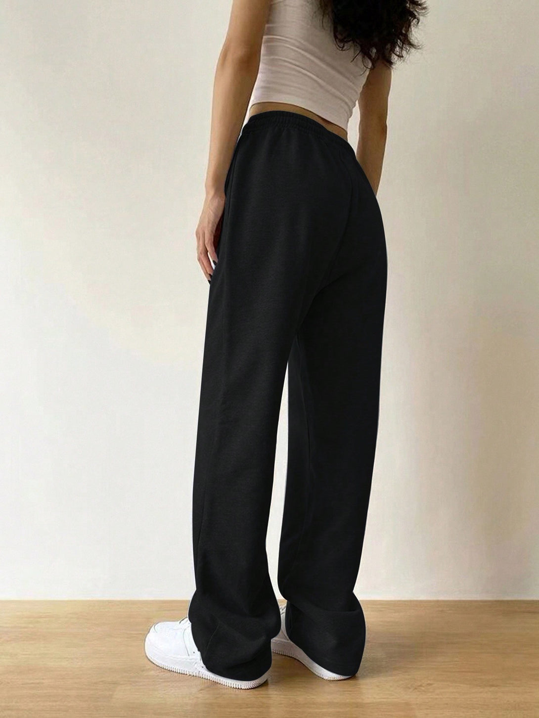 Ropa de Mujer, Ropa de Mujer, Bottoms de Mujer, Pantalones de Deporte para Mujer, Colección de trajes de mujer, Negro