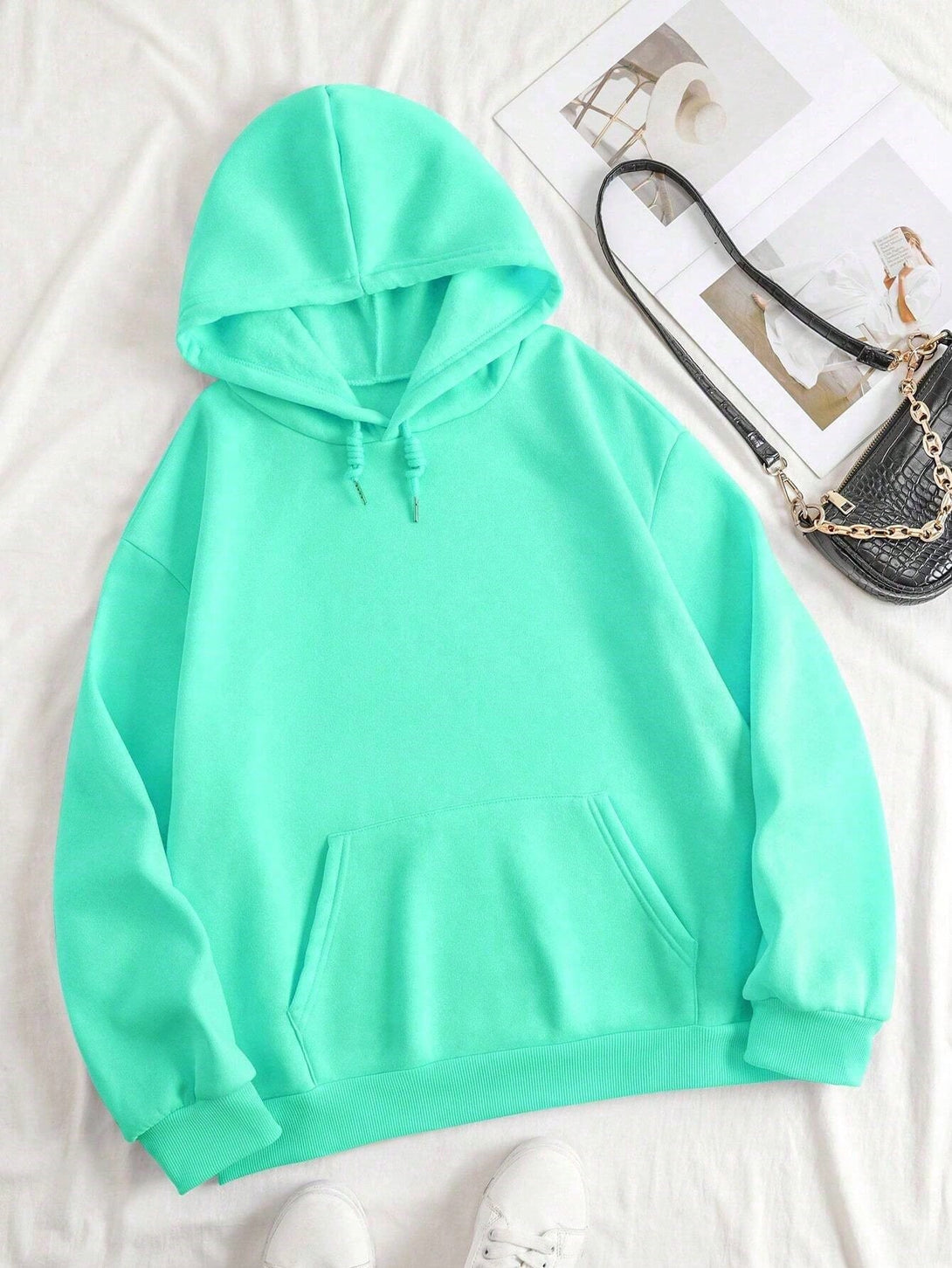 Ropa de Mujer, Ropa de Mujer, Sudaderas de Mujer, verde menta