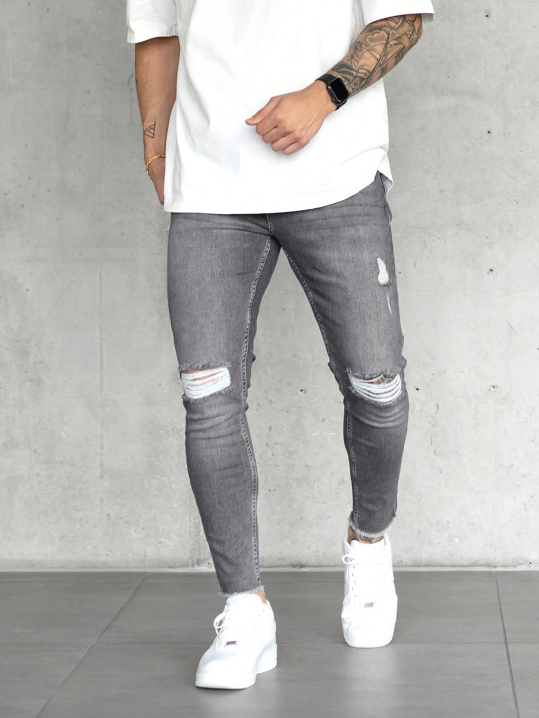 Hombres, Ropa de hombre, Mezclilla para hombre, Jeans para hombre, OUTFITS LOOKBOOK, 27628272, Gris Claro