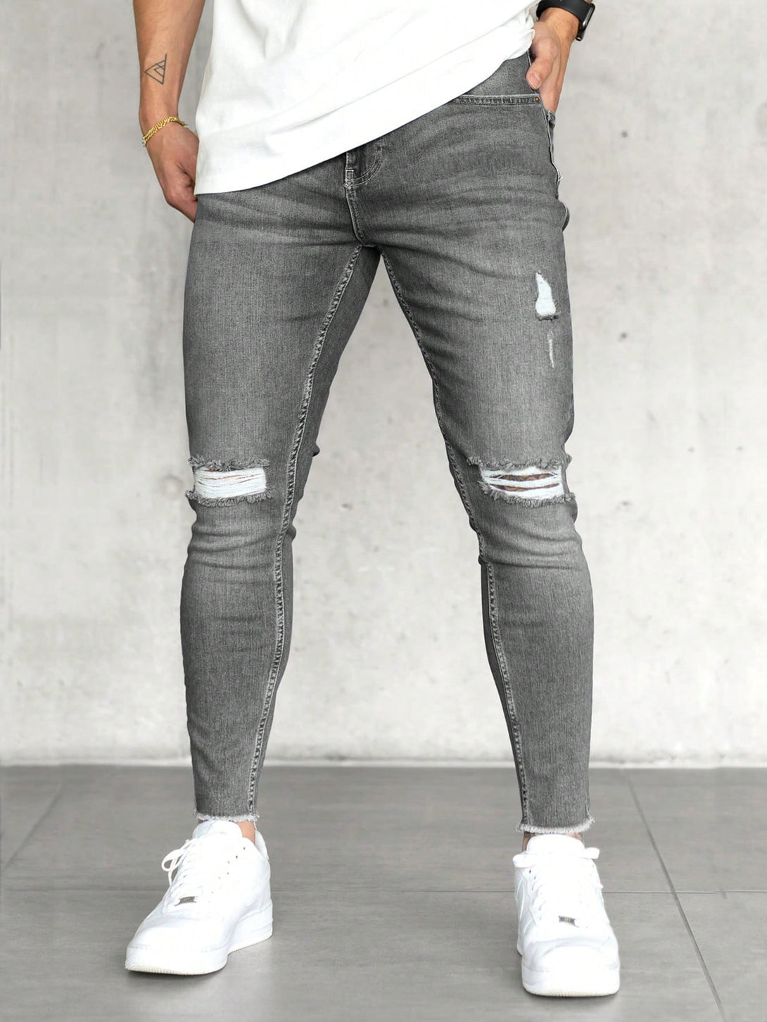 Hombres, Ropa de hombre, Mezclilla para hombre, Jeans para hombre, OUTFITS LOOKBOOK, 27628272, Gris Claro