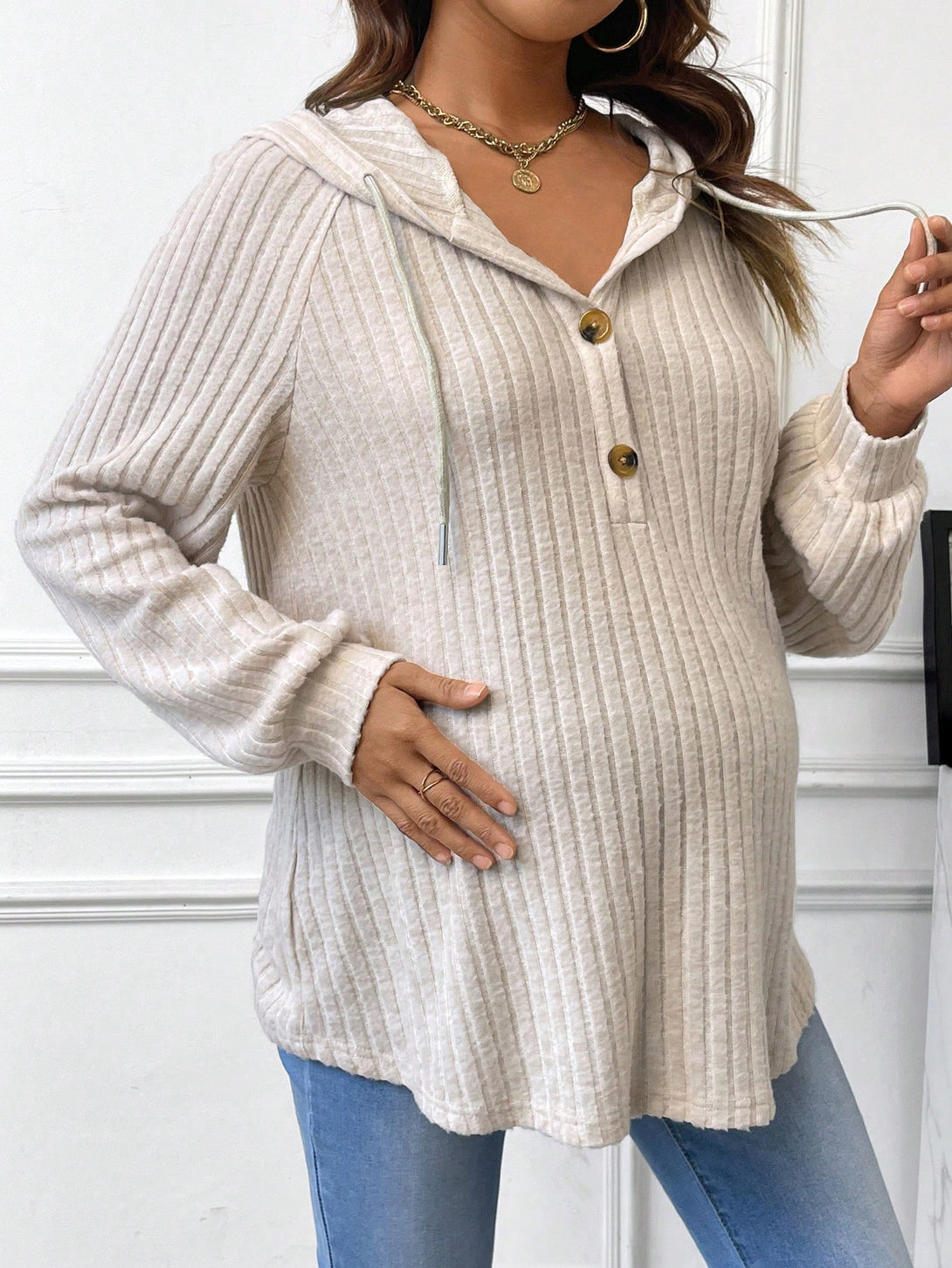 Ropa de Mujer, Ropa Premamá, Sudaderas premamá, Caqui