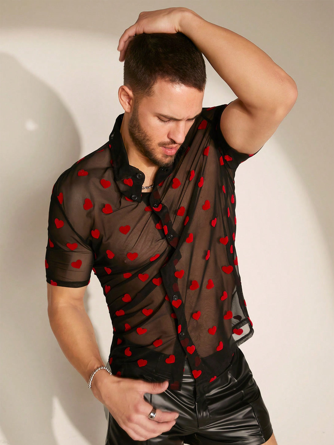 Hombres, Ropa de hombre, Tops para Hombre, Camisas  para hombre, 27698964, Negro