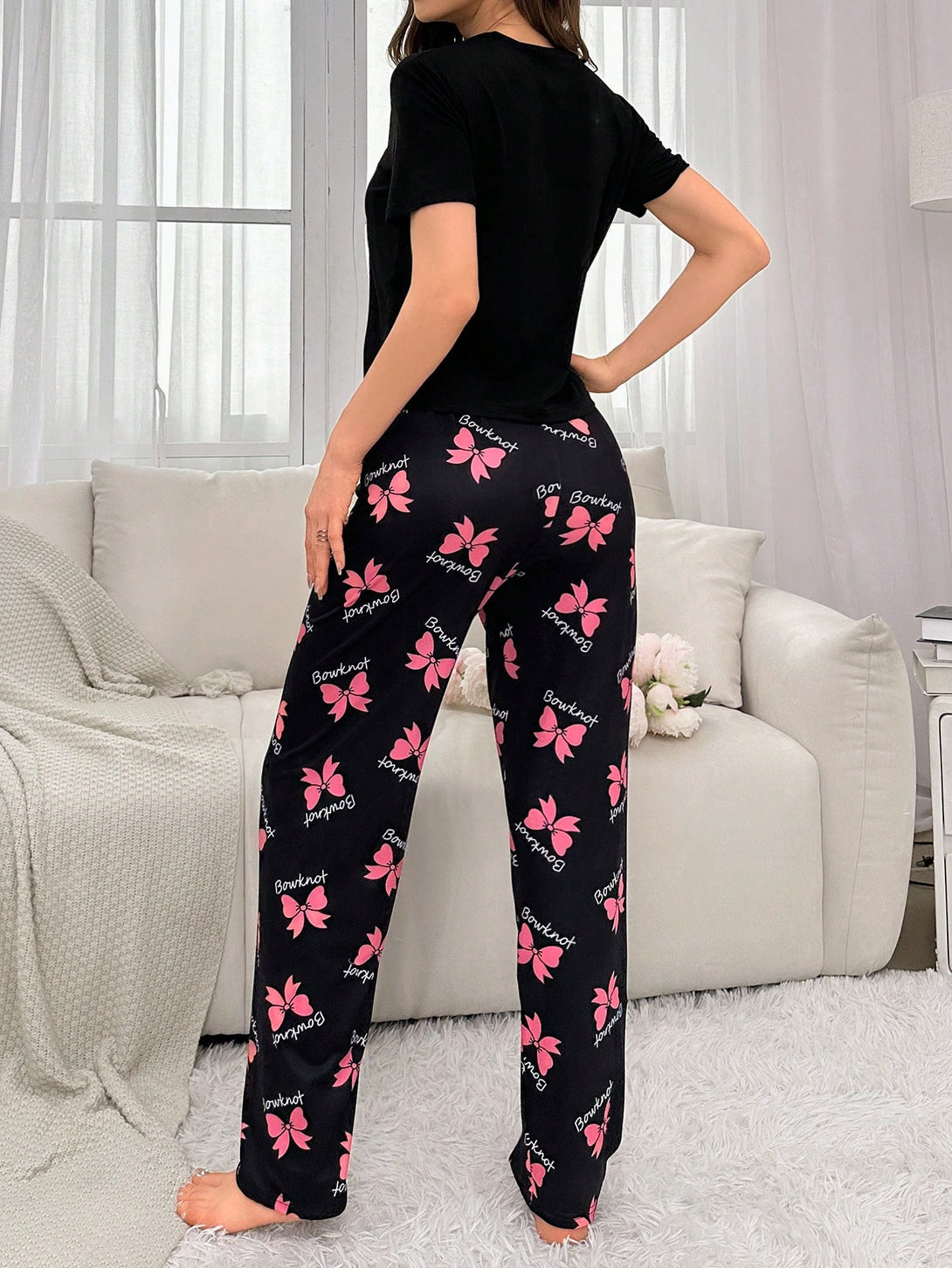 Ropa Interior y Ropa de Dormir, Pijama & Ropa de Descanso de Mujer, Ropa de Dormir para Mujeres, Sets de Pijamas de Mujer, 28161357, Negro