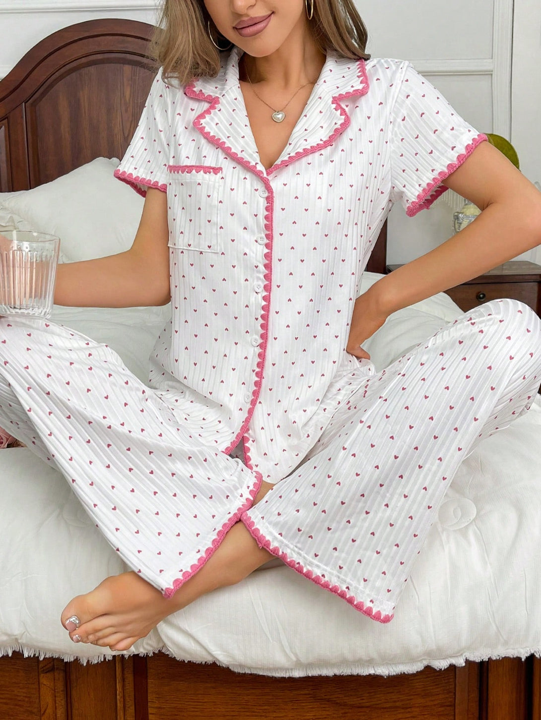 Ropa Interior y Ropa de Dormir, Pijama & Ropa de Descanso de Mujer, Ropa de Dormir para Mujeres, Sets de Pijamas de Mujer, Blanco