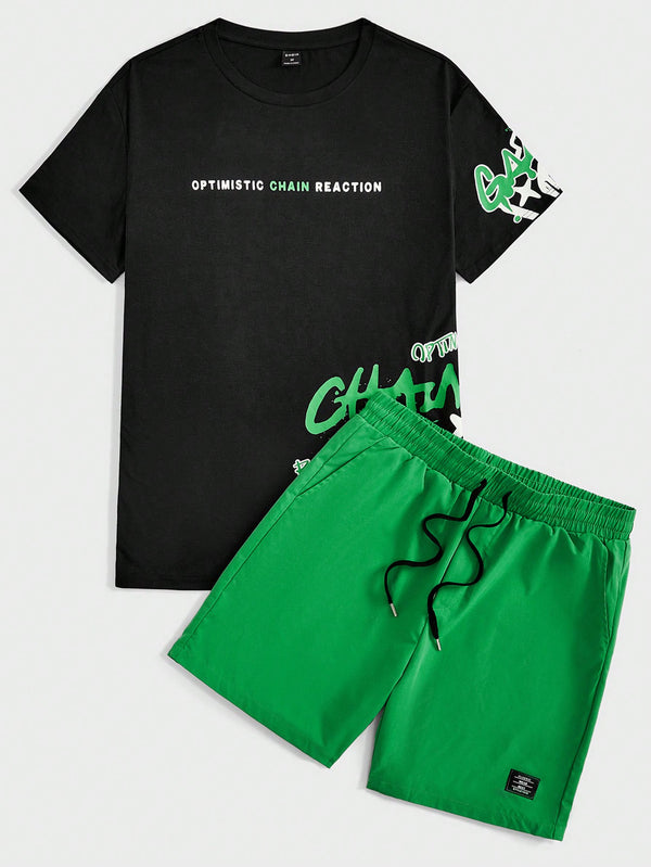 Hombres, Ropa de hombre, Conjuntos para Hombre, Conjuntos de Camiseta para Hombre, 13680455, Verde