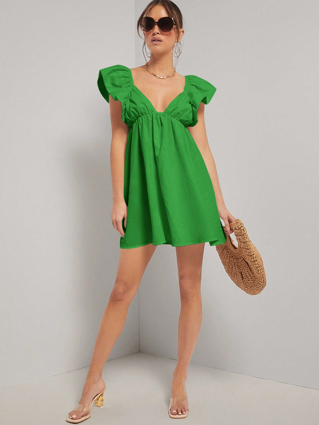 Ropa de Mujer, Ropa de Mujer, Vestidos de mujer, Vestidos cortos de mujer, Verde