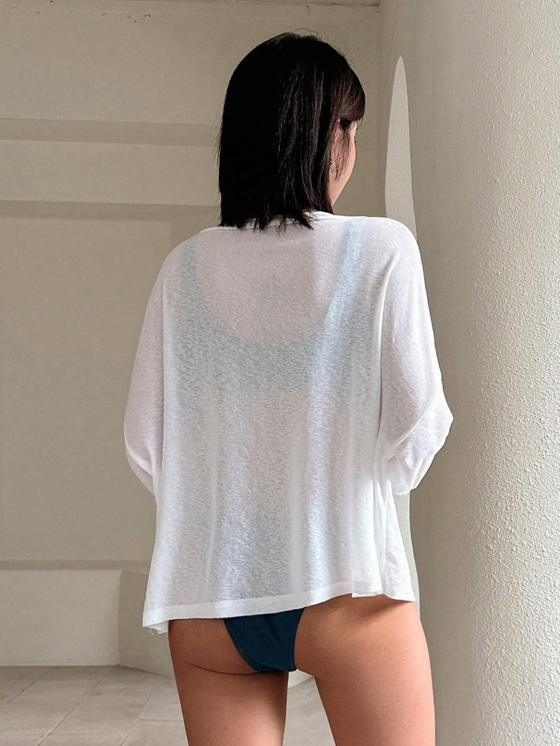 Ropa de Mujer, Ropa de Playa para Mujer, Kimonos de Mujer, 28663948, Blanco