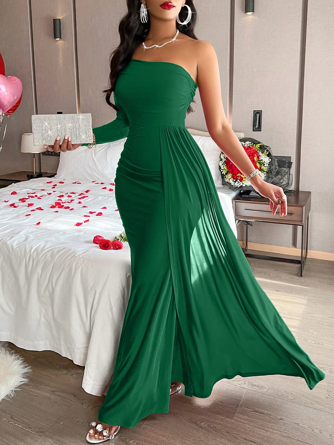 Ropa de Mujer, Ropa de Mujer, Vestidos de mujer, Vestidos largos de mujer, Verde Oscuro