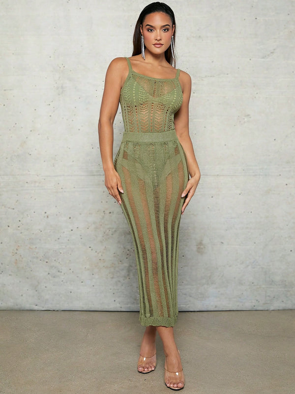 Ropa de Mujer, Tejido de Punto de Mujer, Faldas de Jersey para Mujer, OUTFITS LOOKBOOK, 28741423, Verde