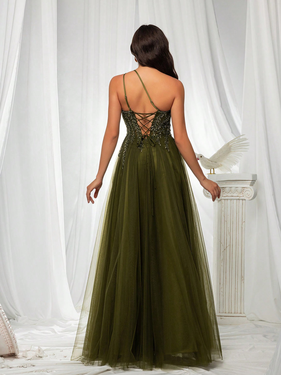 Ropa de Mujer, Bodas & Eventos, Ropa de Fiesta de Mujer, Vestidos formales y de noche para mujer, , 28490881, Verde