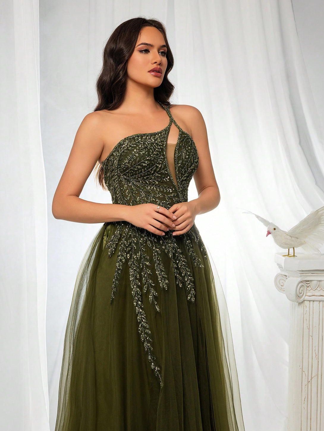 Ropa de Mujer, Bodas & Eventos, Ropa de Fiesta de Mujer, Vestidos formales y de noche para mujer, , 28490881, Verde