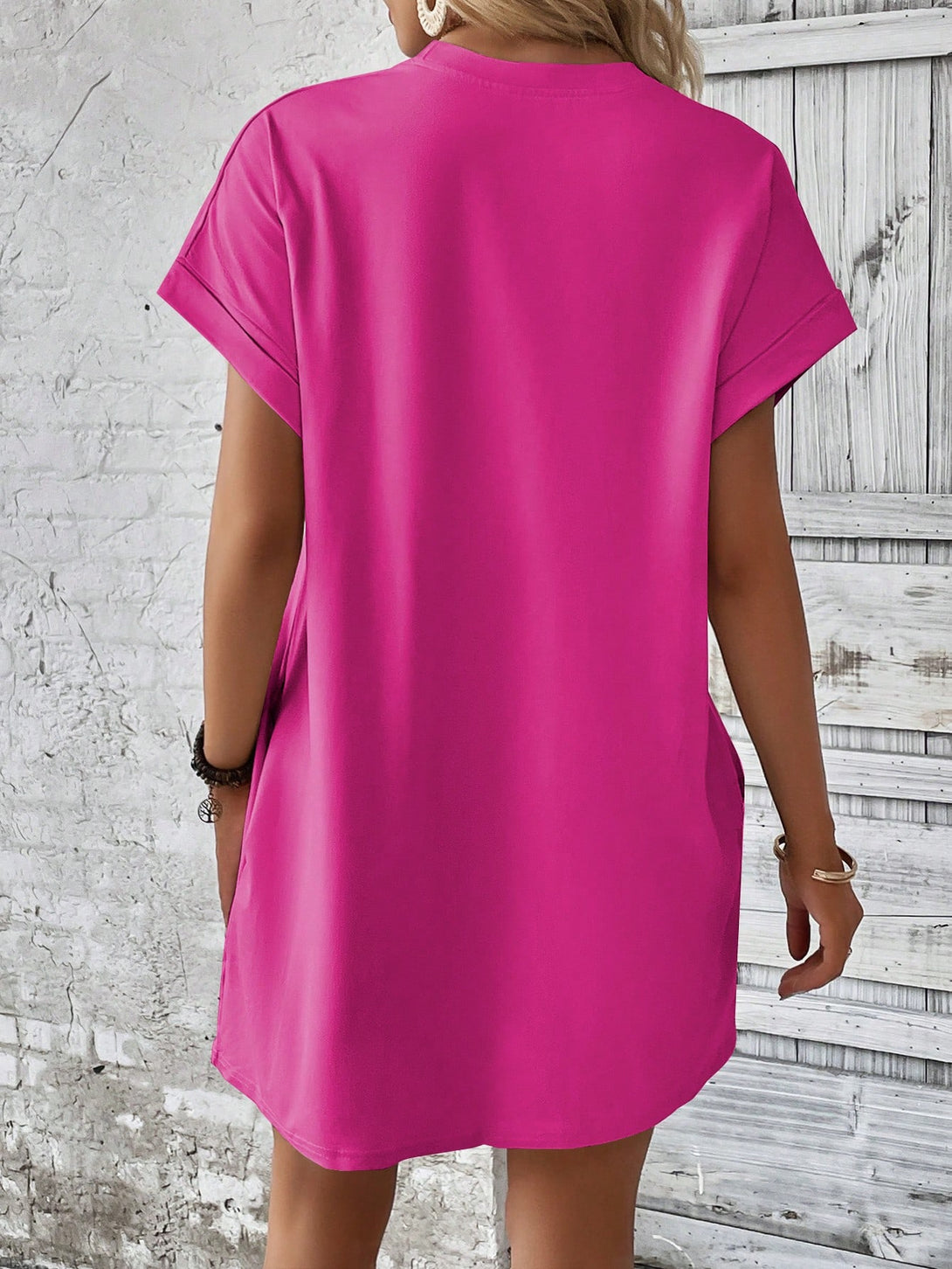 Ropa de Mujer, Ropa de Mujer, Vestidos de mujer, Vestidos cortos de mujer, Rosa Fucsia